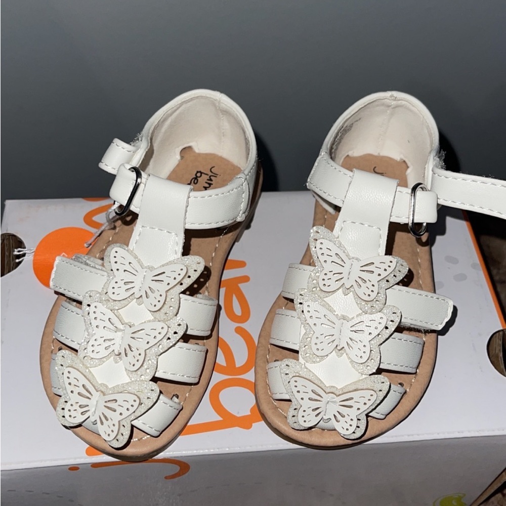 Toddler Dressy Shoes Size 6T Jumping Beans Nutmeg fisherman toddler girl sandals - Picture 3 of 7